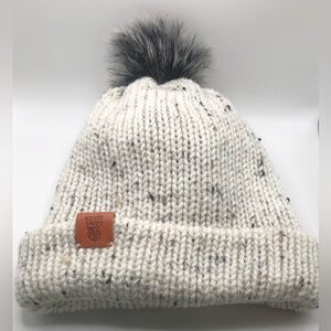 “Winter Fur Pom” Acrylic Beanie